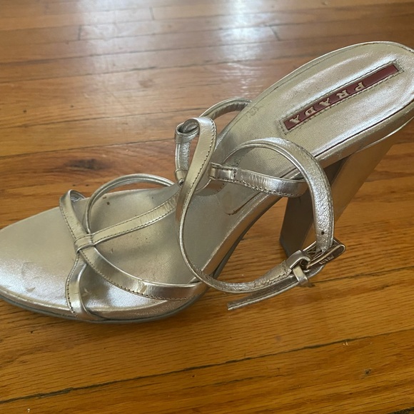 Prada Sandel color silver size 9 - Picture 3 of 5